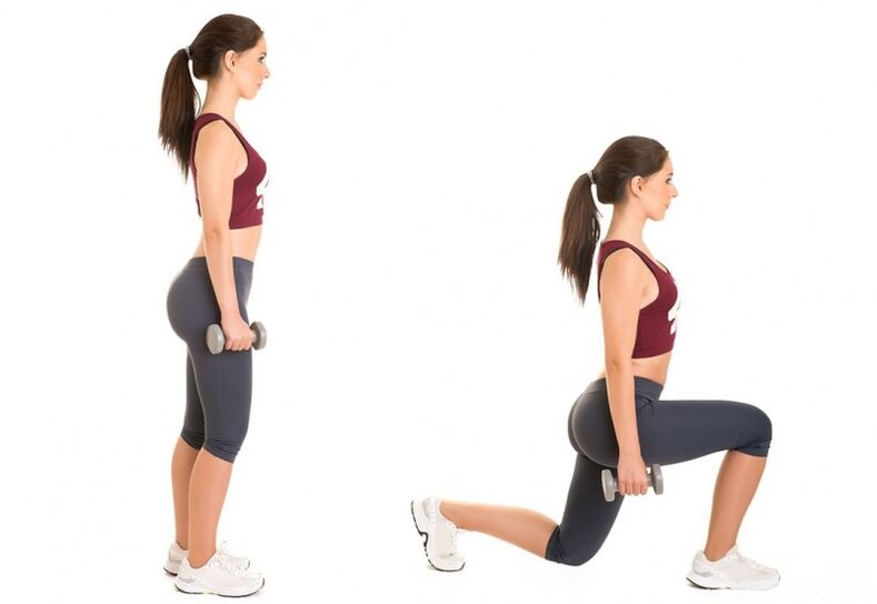 lunges with dumbbells for weight loss