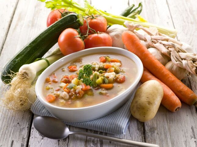 fresh vegetable soup for gastritis